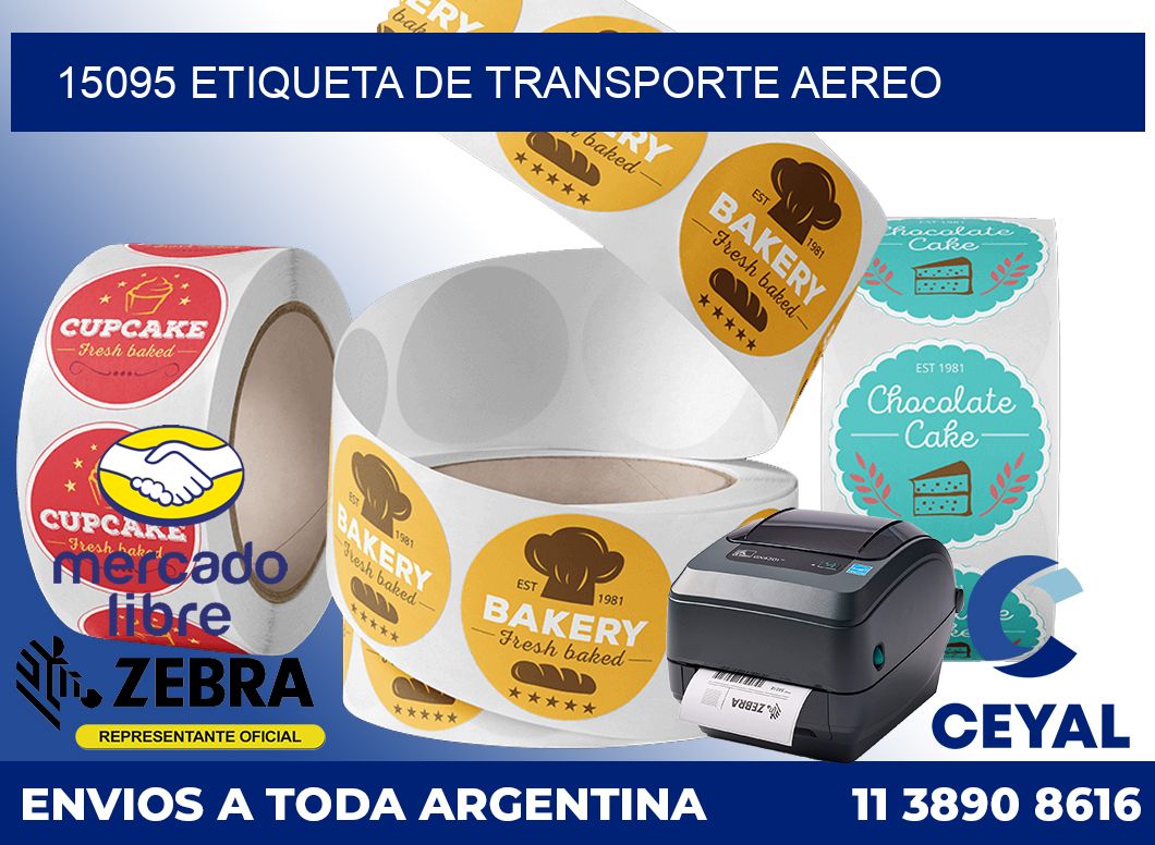 15095 Etiqueta de transporte aereo