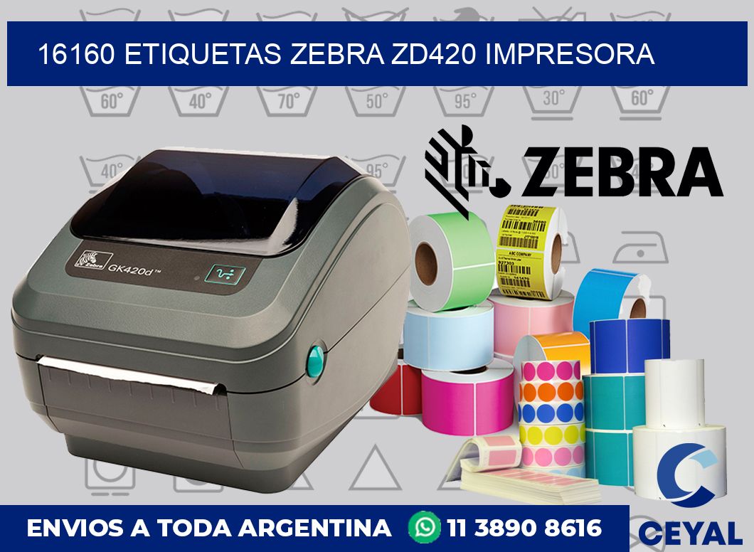 16160 etiquetas Zebra zd420 impresora
