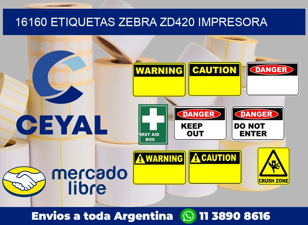 16160 etiquetas Zebra zd420 impresora