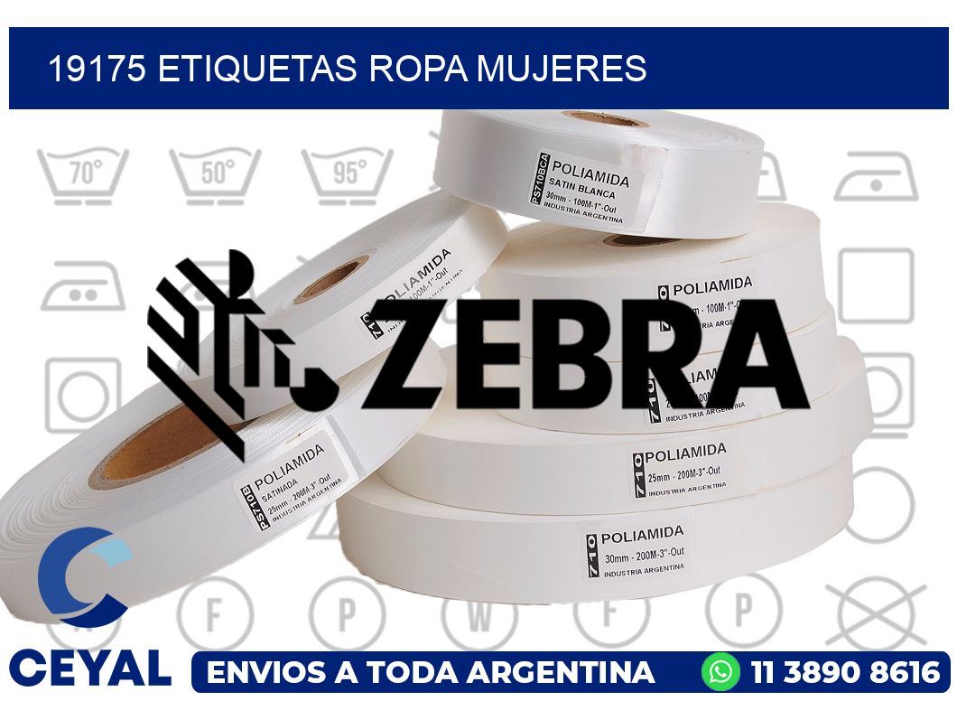 19175 Etiquetas ropa mujeres