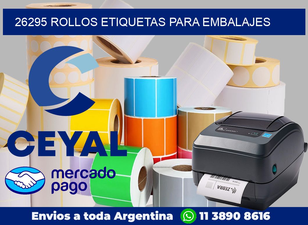 26295 Rollos etiquetas para embalajes