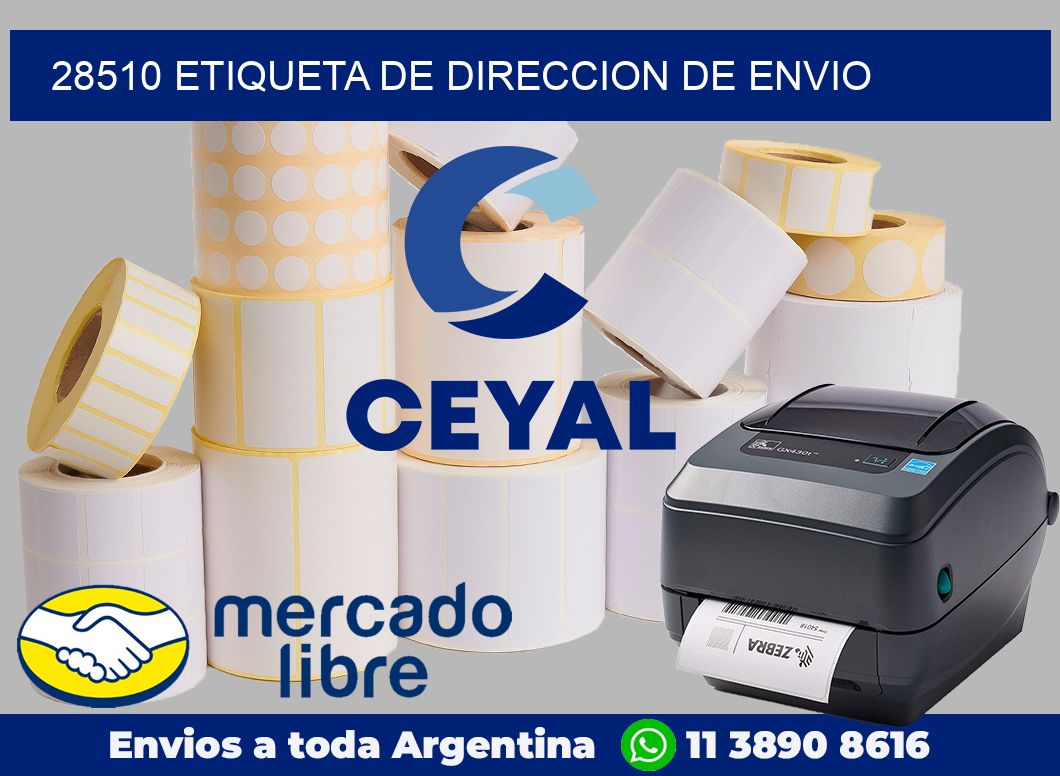 28510 Etiqueta de direccion de envio