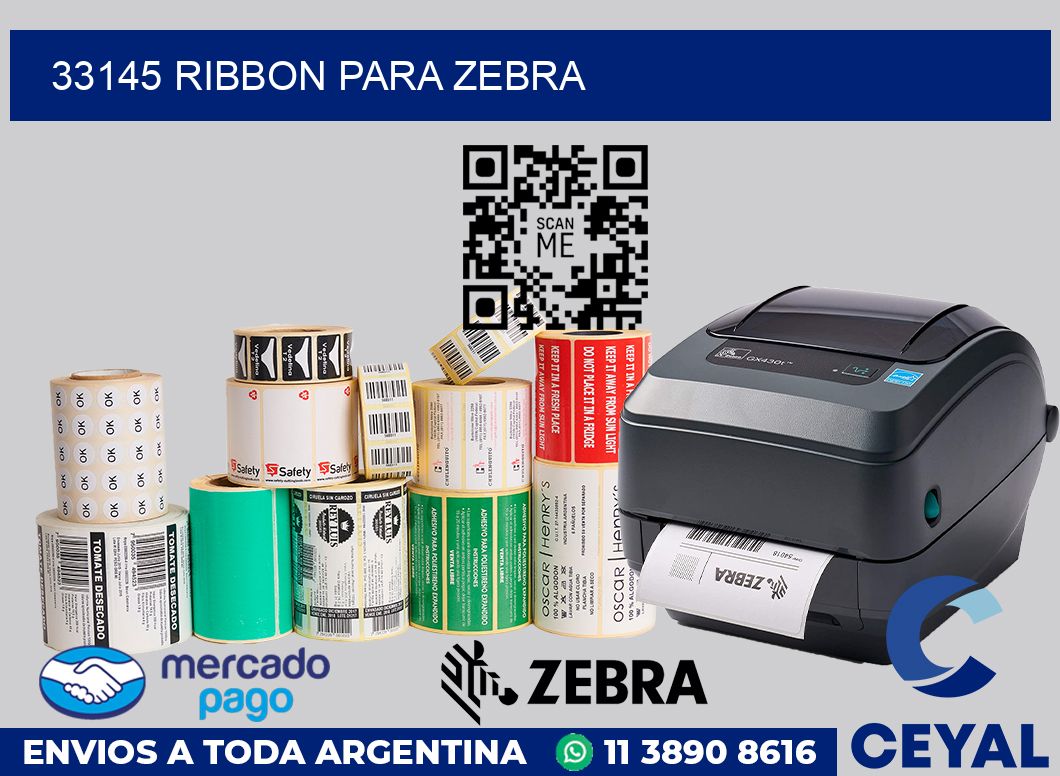 33145 ribbon para zebra