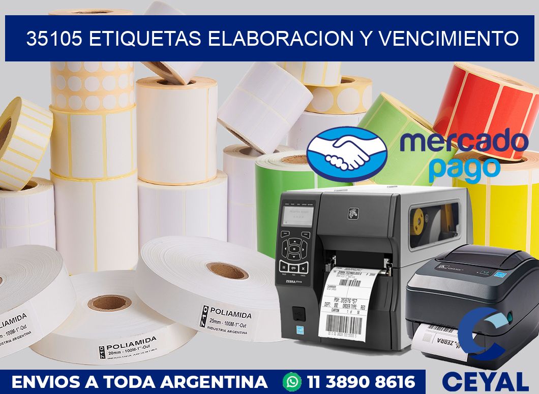 35105 Etiquetas elaboracion y vencimiento