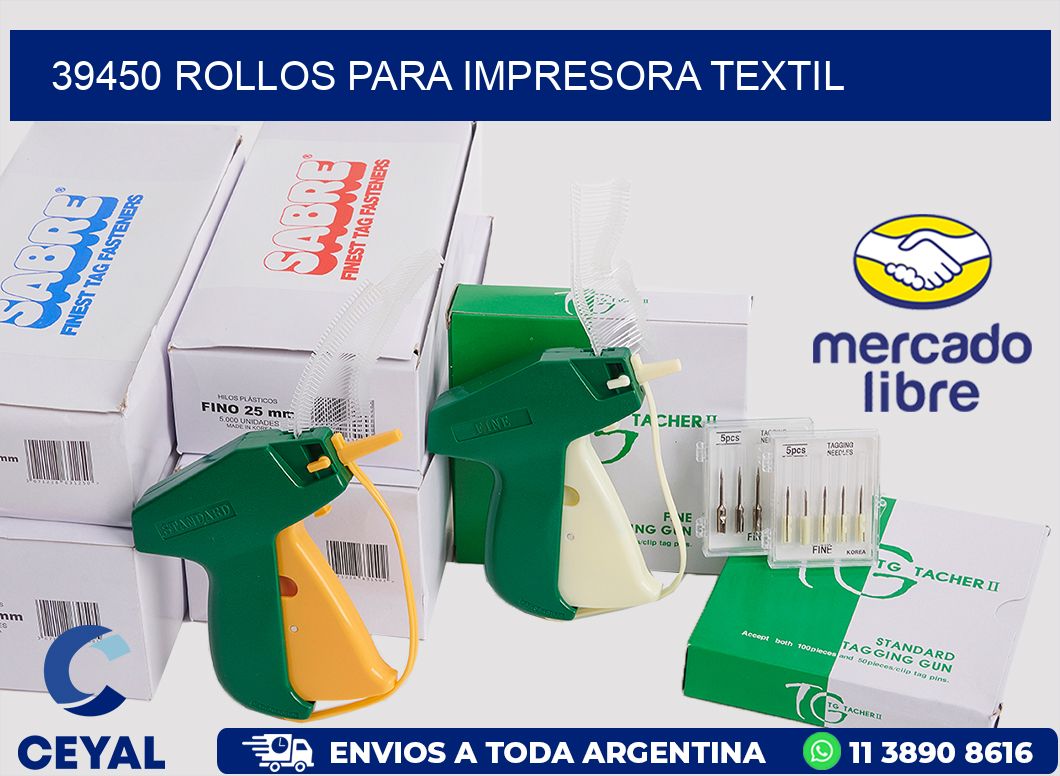 39450 rollos para impresora textil