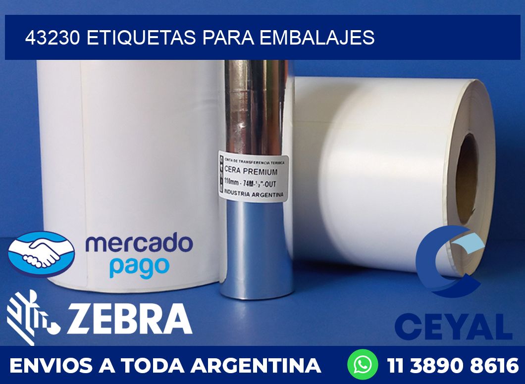43230 etiquetas para embalajes