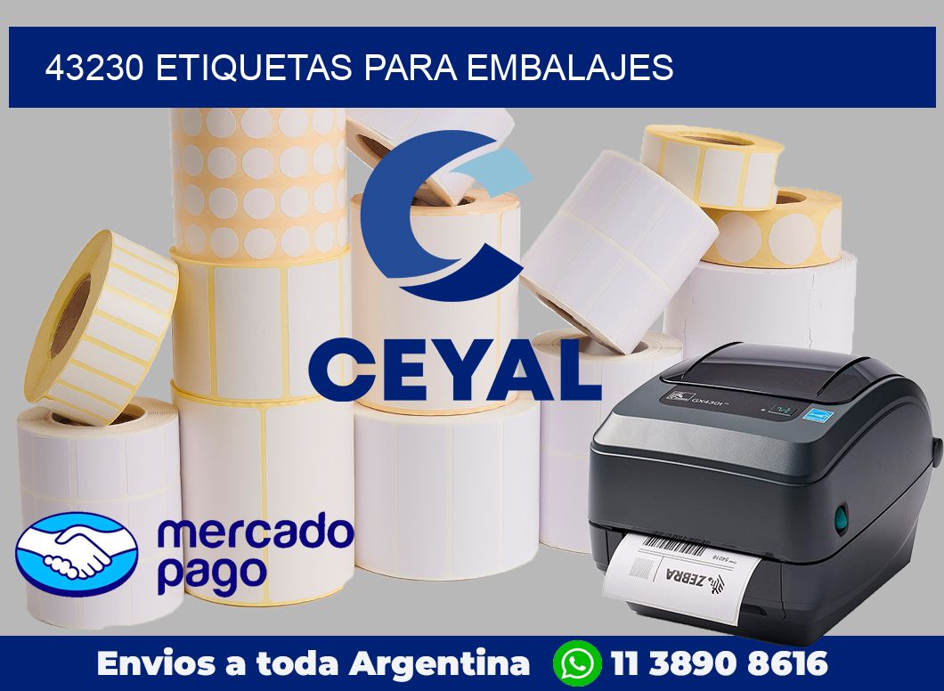 43230 etiquetas para embalajes