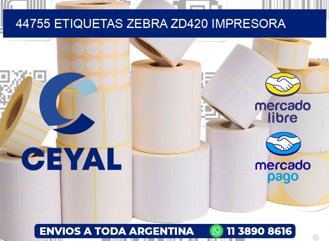 44755 etiquetas Zebra zd420 impresora