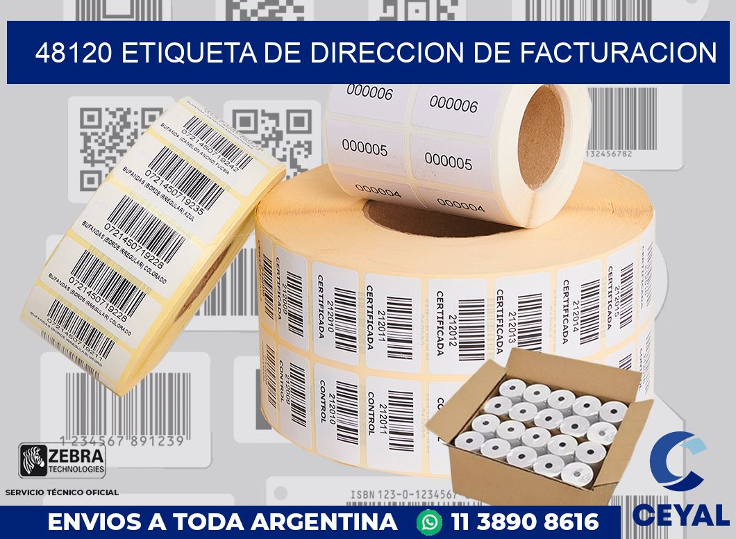 48120 Etiqueta de direccion de facturacion