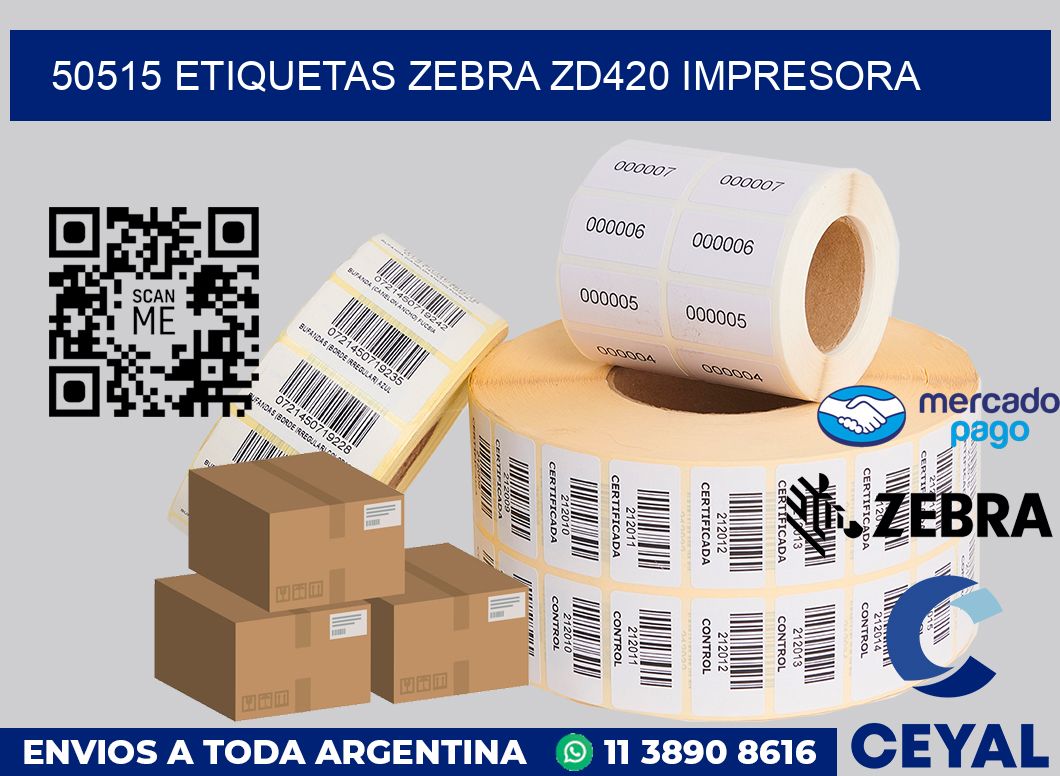 50515 etiquetas Zebra zd420 impresora