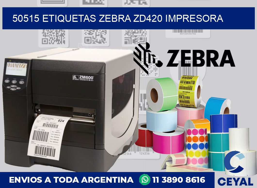 50515 etiquetas Zebra zd420 impresora