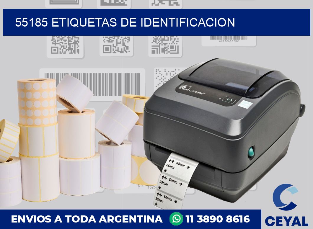 55185 Etiquetas de identificacion