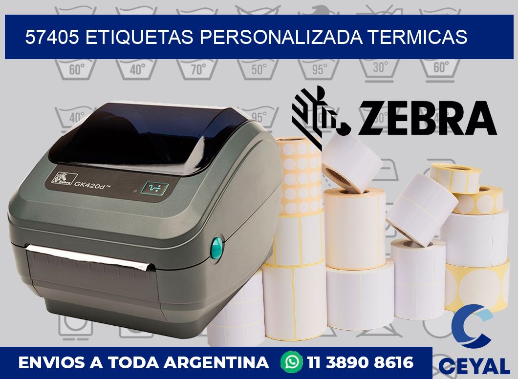 57405 etiquetas personalizada termicas