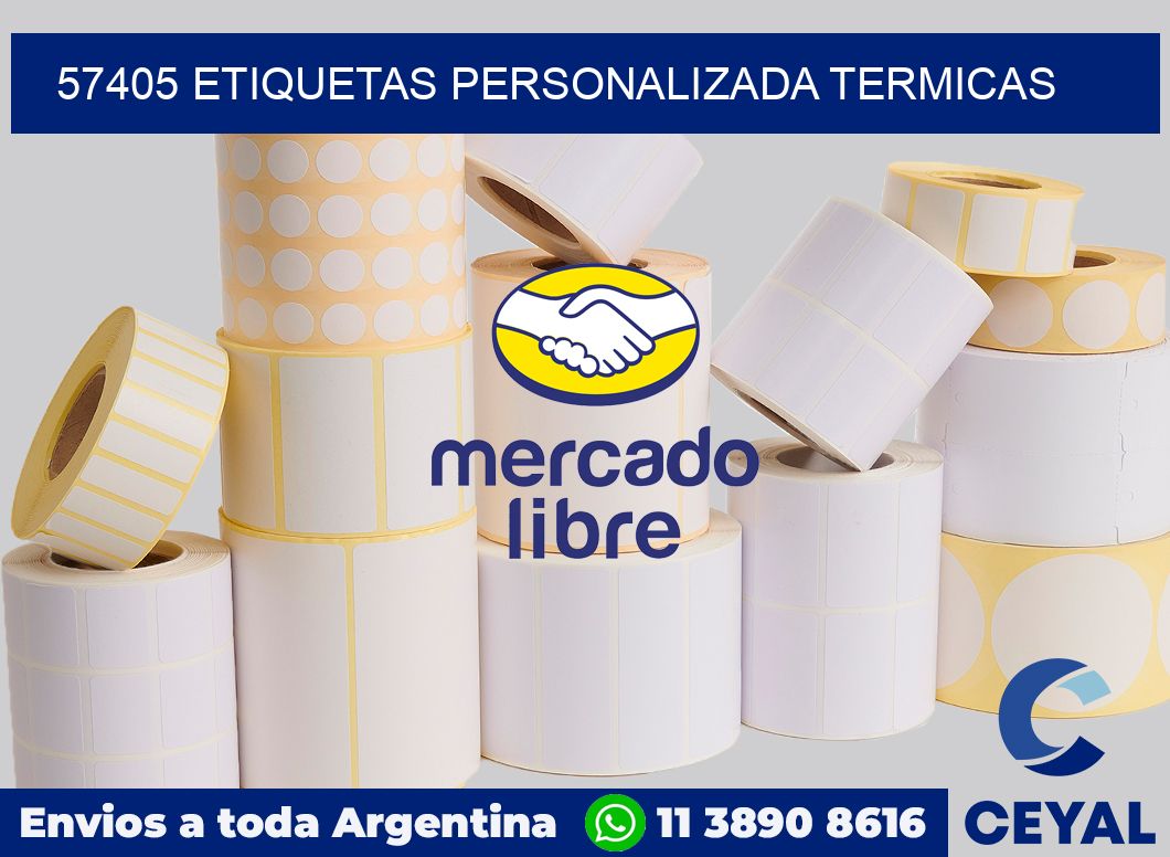 57405 etiquetas personalizada termicas