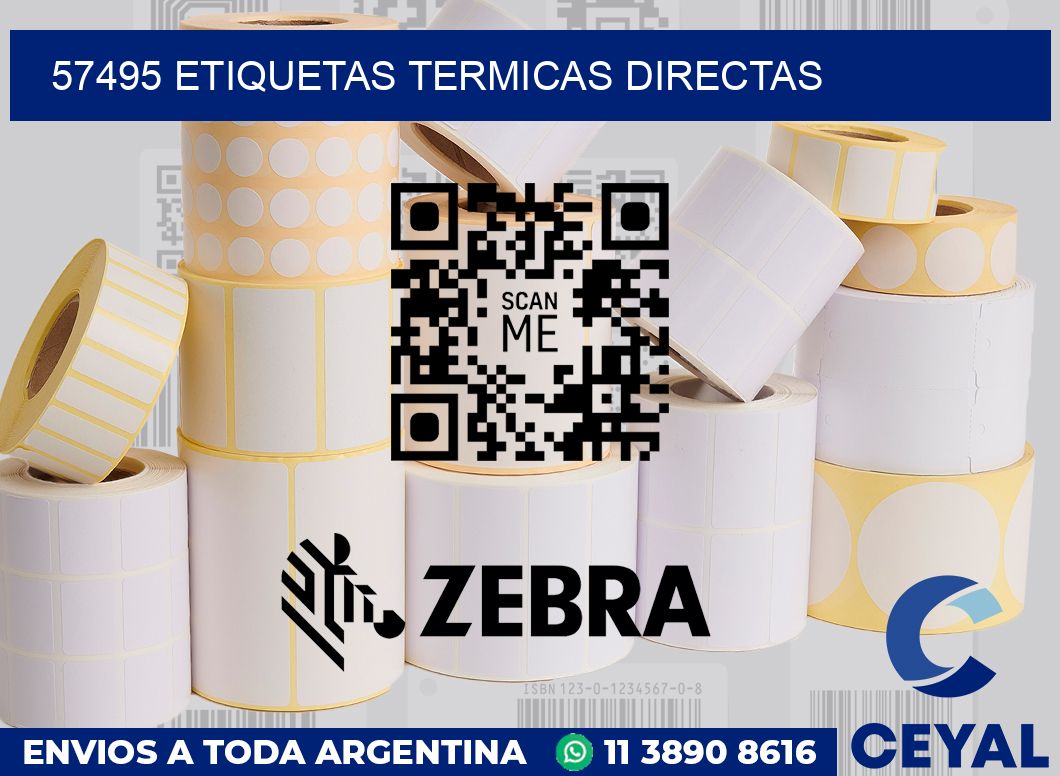 57495 Etiquetas termicas directas
