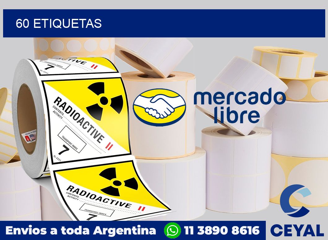 60 etiquetas