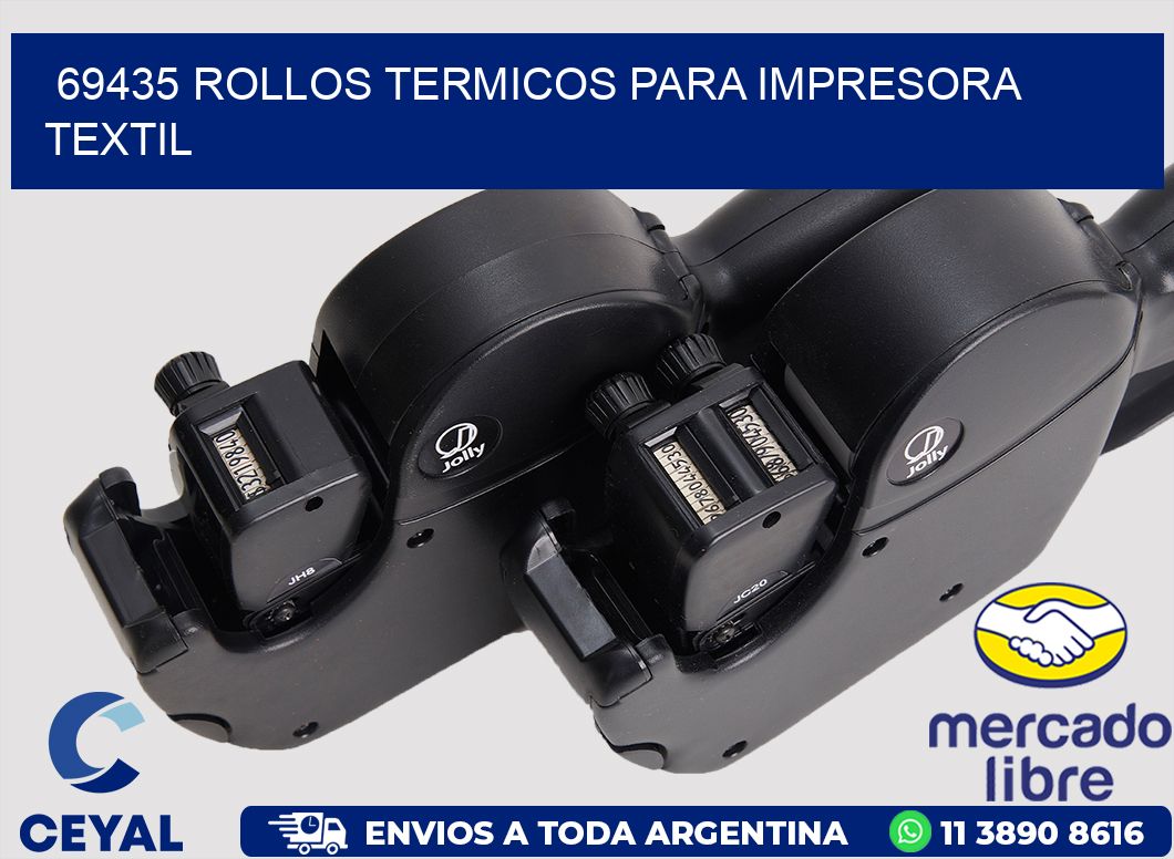 69435 rollos termicos para impresora textil