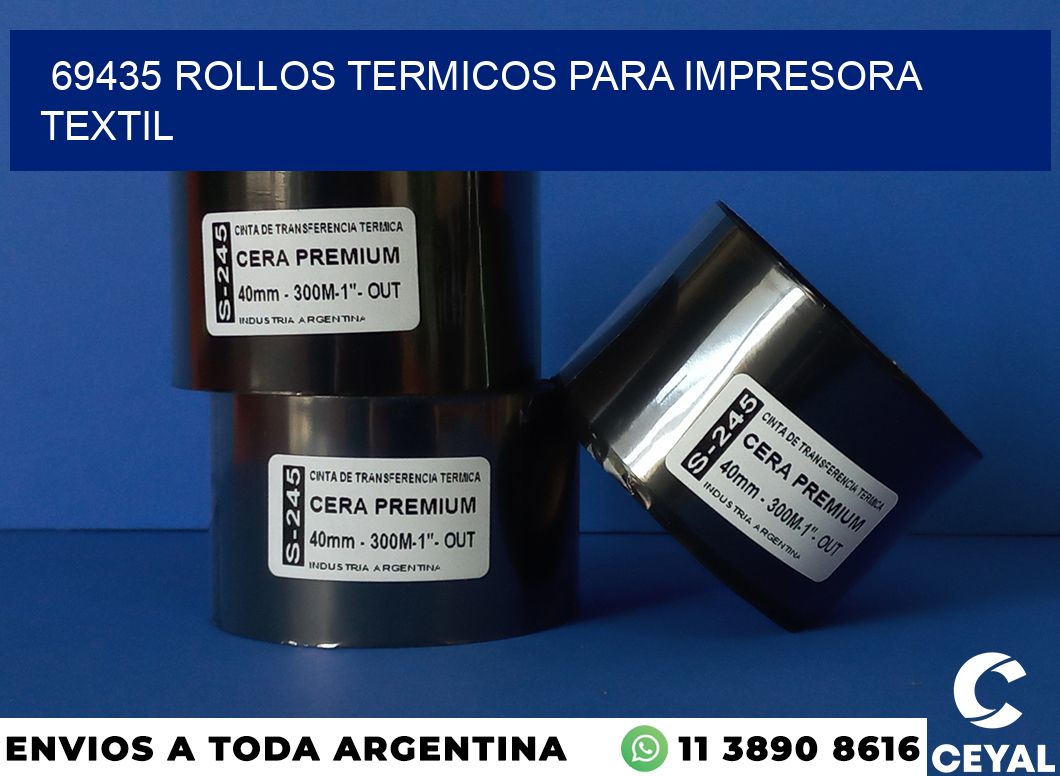 69435 rollos termicos para impresora textil