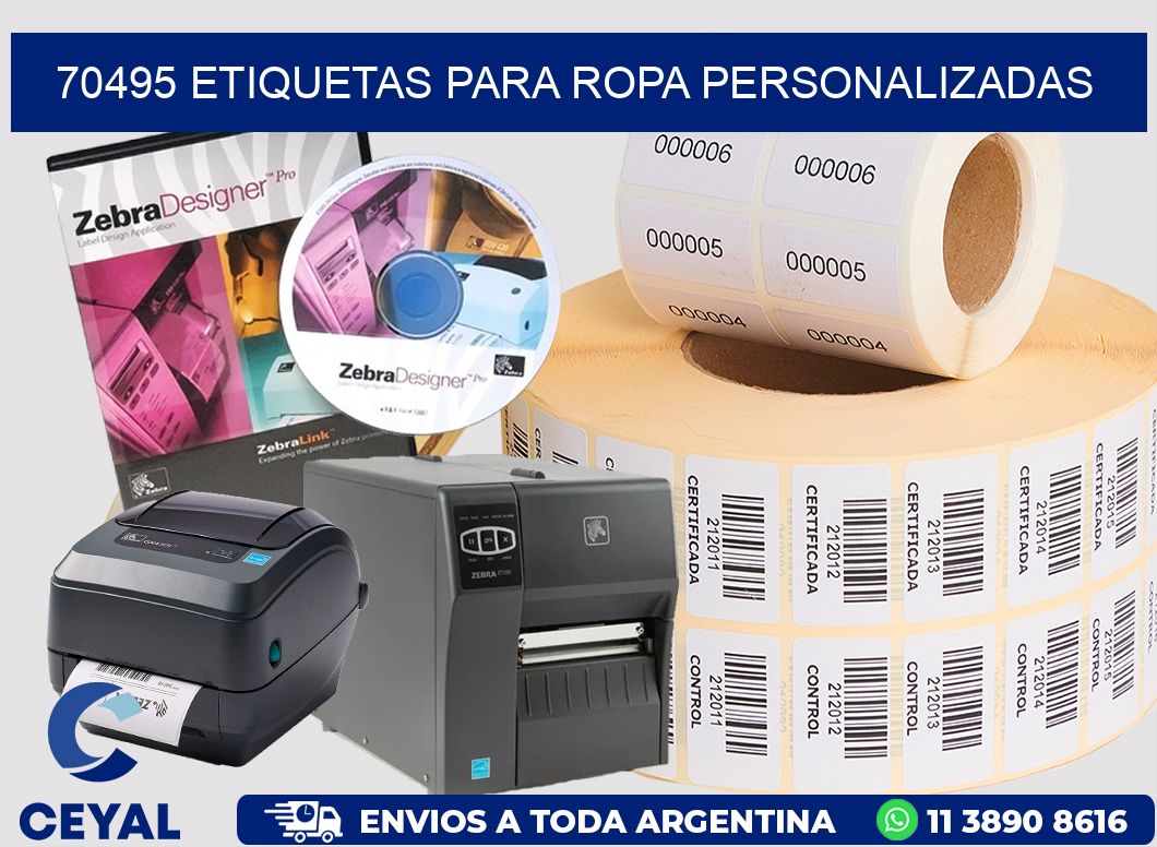 70495 Etiquetas para ropa Personalizadas