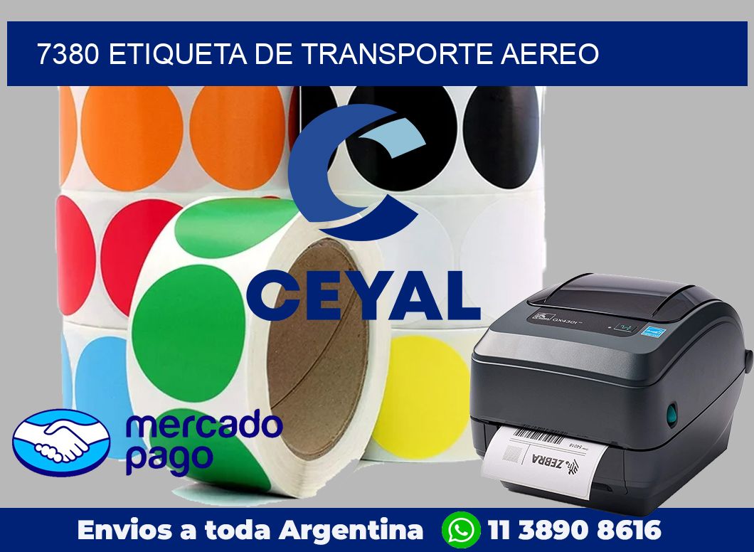 7380 Etiqueta de transporte aereo