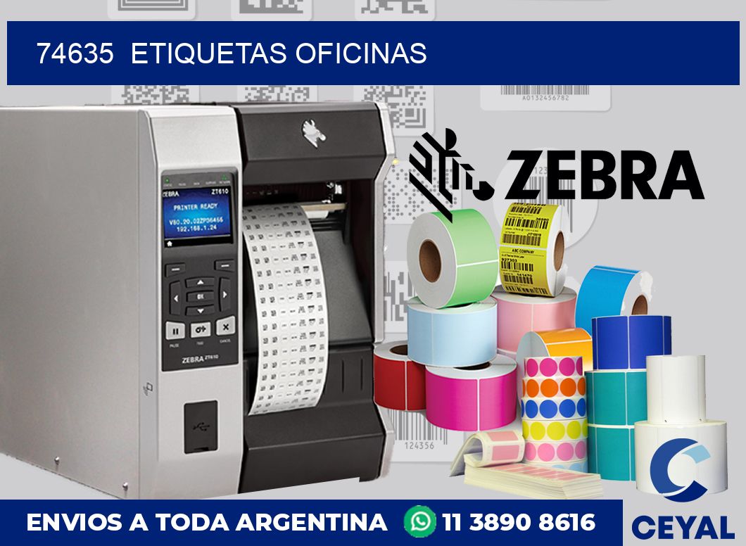 74635  Etiquetas oficinas