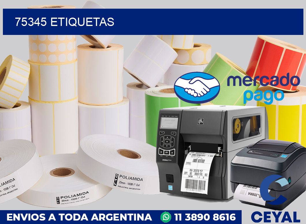 75345 etiquetas