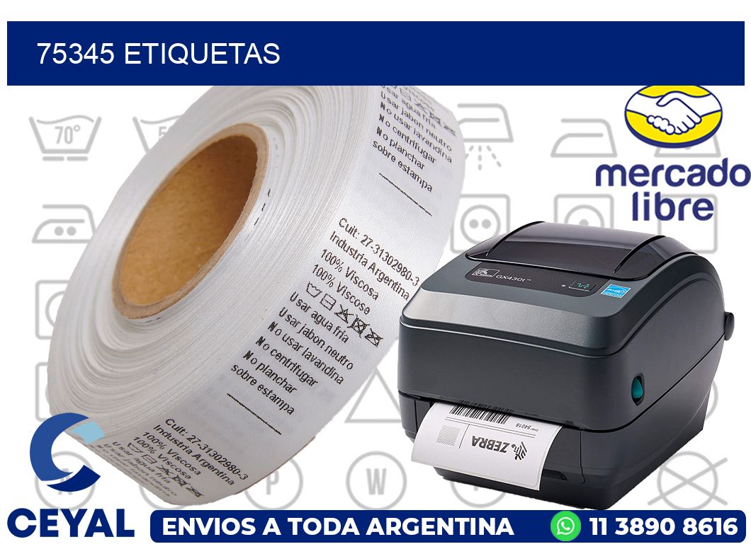 75345 etiquetas