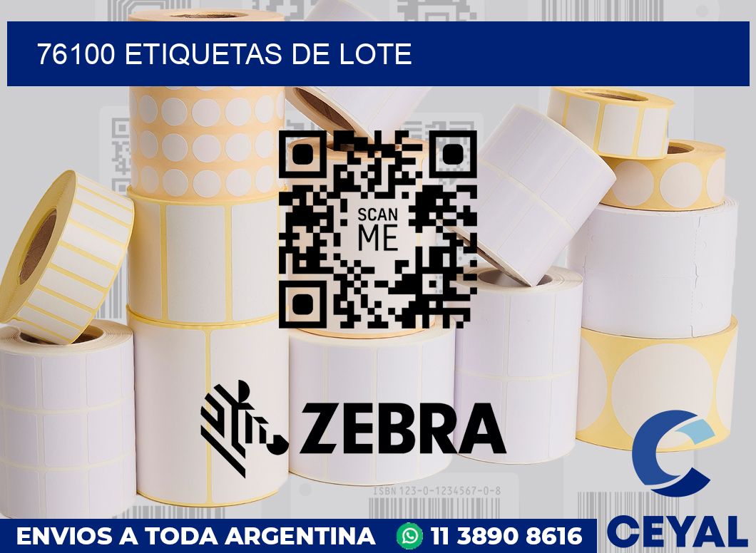 76100 Etiquetas de lote