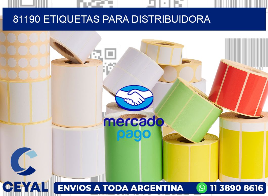 81190 etiquetas para distribuidora