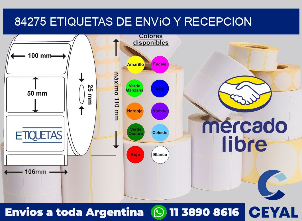 84275 Etiquetas de envío y recepcion