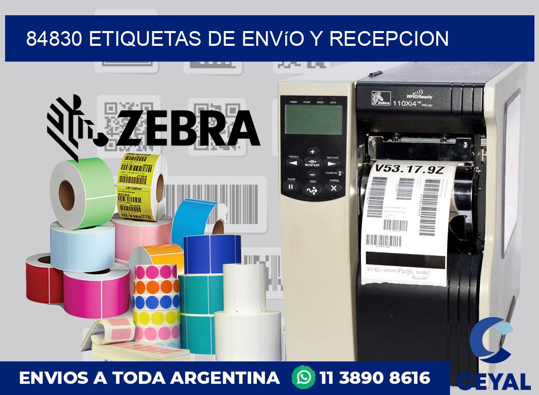 84830 Etiquetas de envío y recepcion