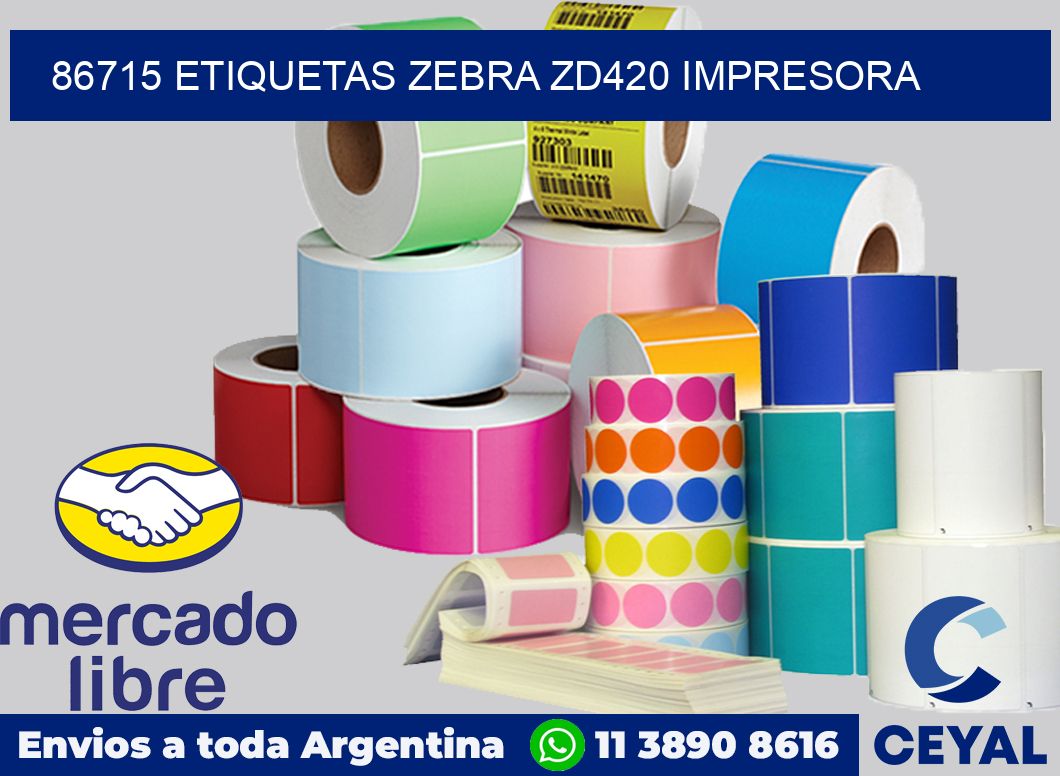 86715 etiquetas Zebra zd420 impresora
