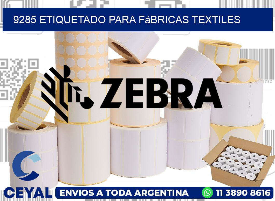 9285 Etiquetado para fábricas textiles