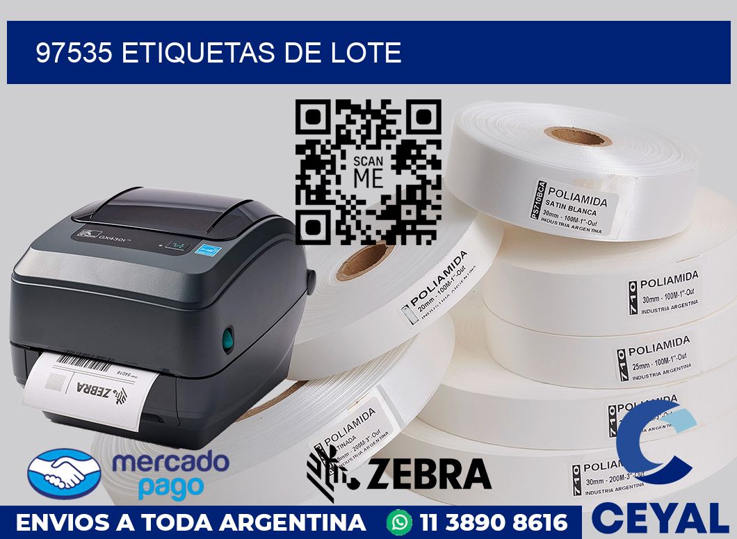 97535 Etiquetas de lote