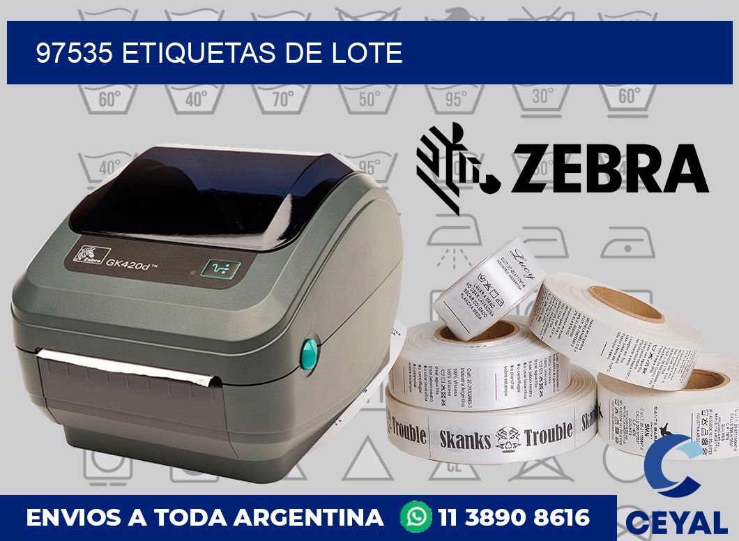97535 Etiquetas de lote