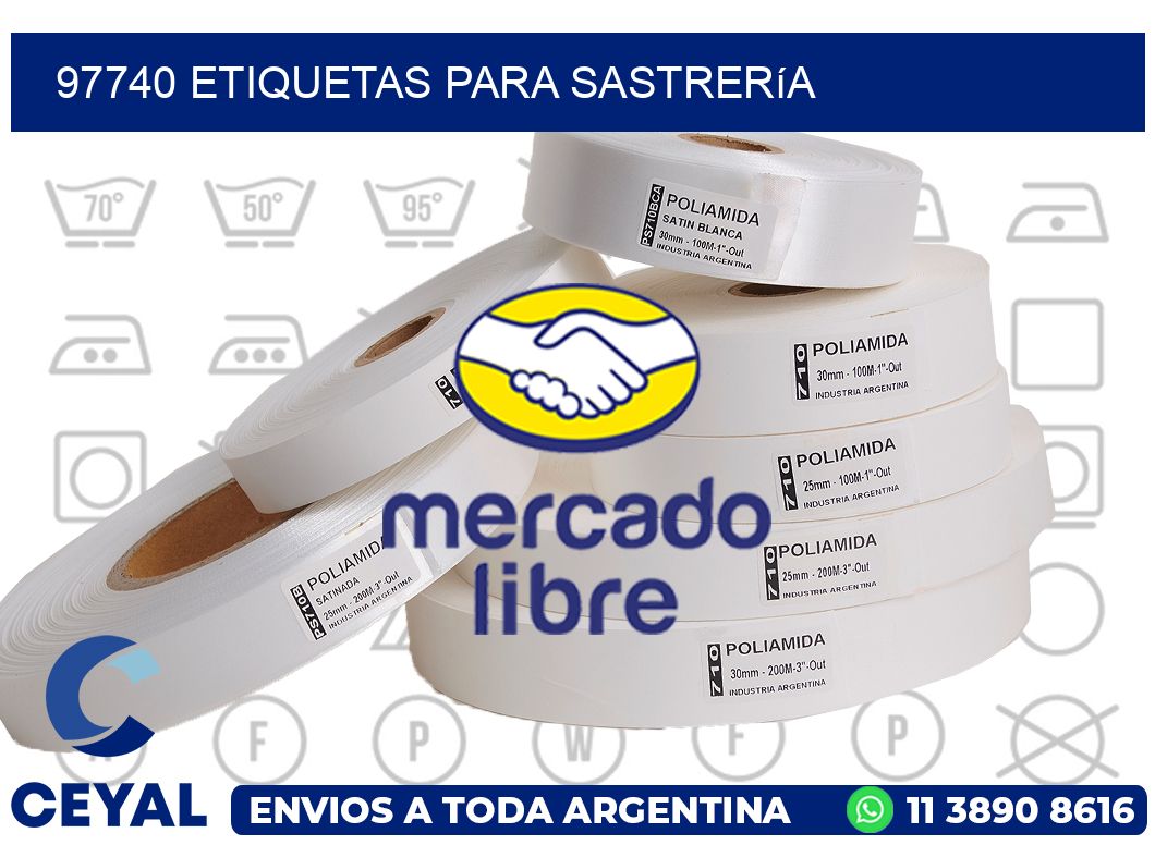 97740 Etiquetas para sastrería
