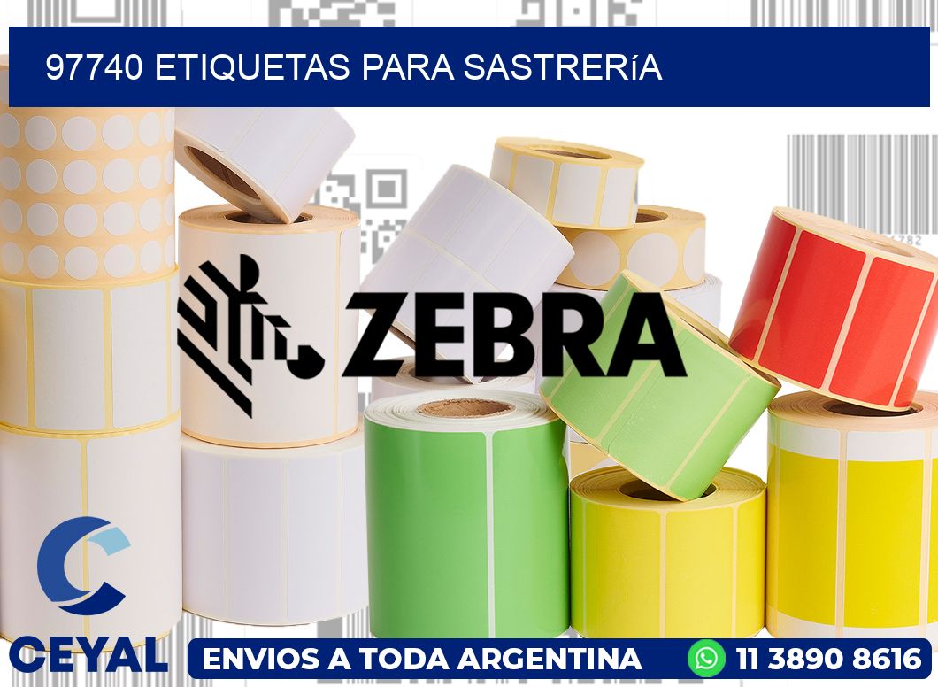 97740 Etiquetas para sastrería