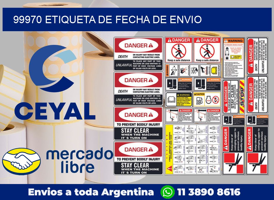 99970 Etiqueta de fecha de envio
