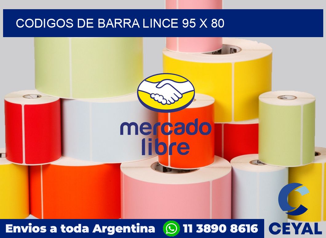 Codigos de barra Lince 95 x 80