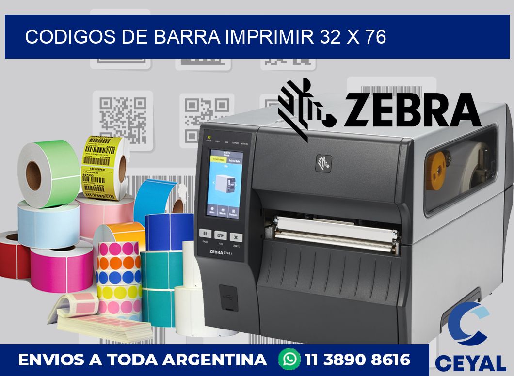 Codigos de barra imprimir 32 x 76