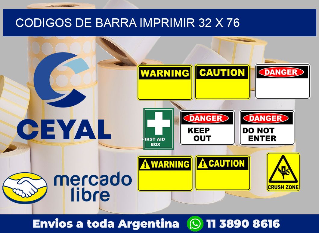 Codigos de barra imprimir 32 x 76