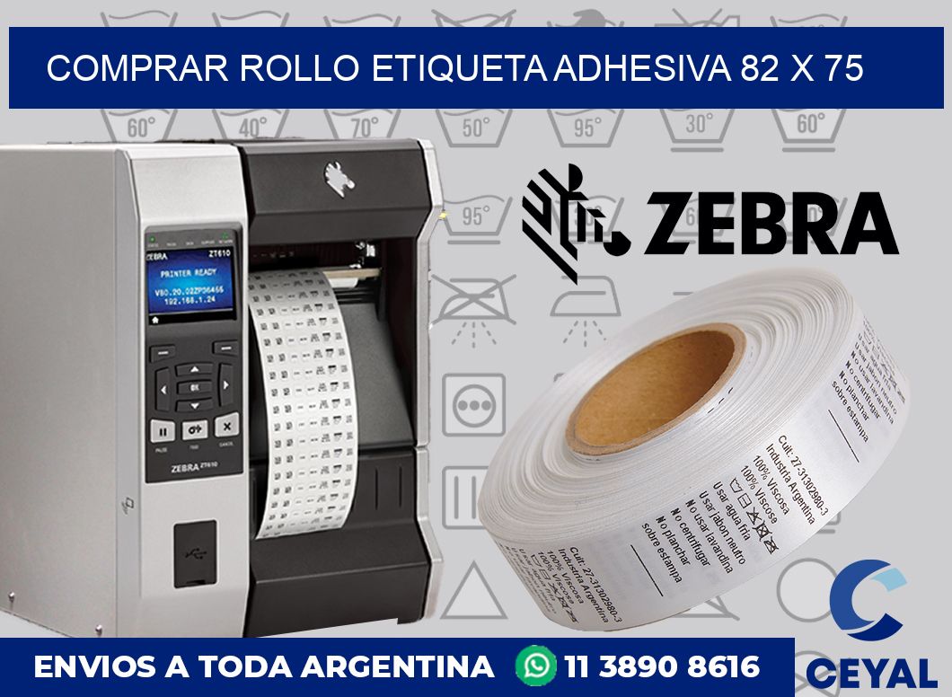 Comprar rollo etiqueta adhesiva 82 x 75