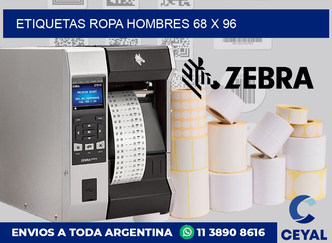 Etiquetas ropa hombres 68 x 96