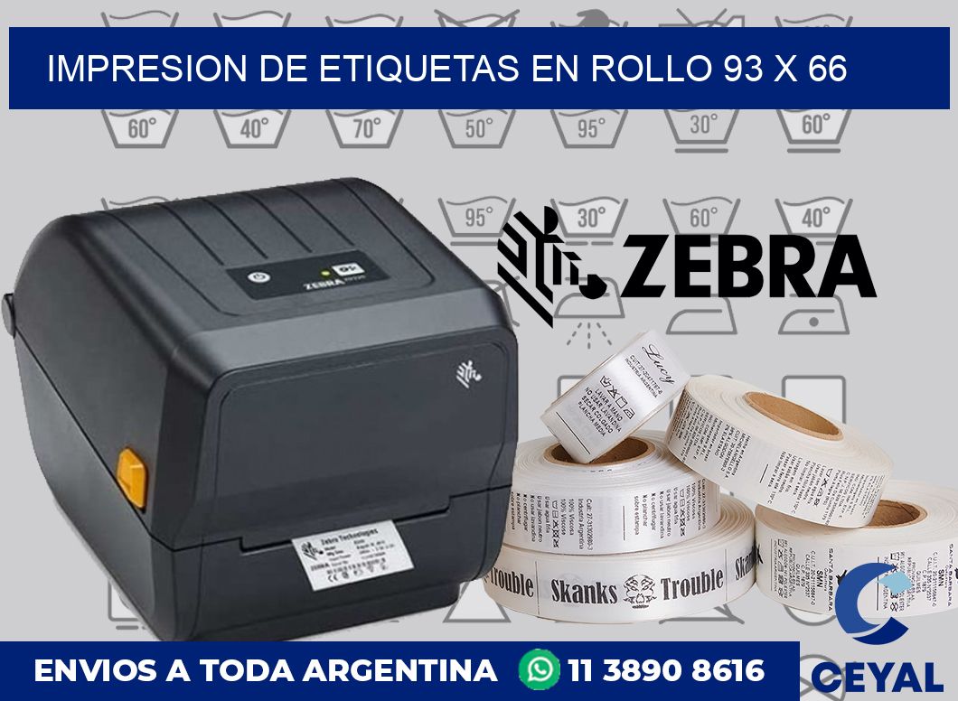 Impresion de etiquetas en rollo 93 x 66