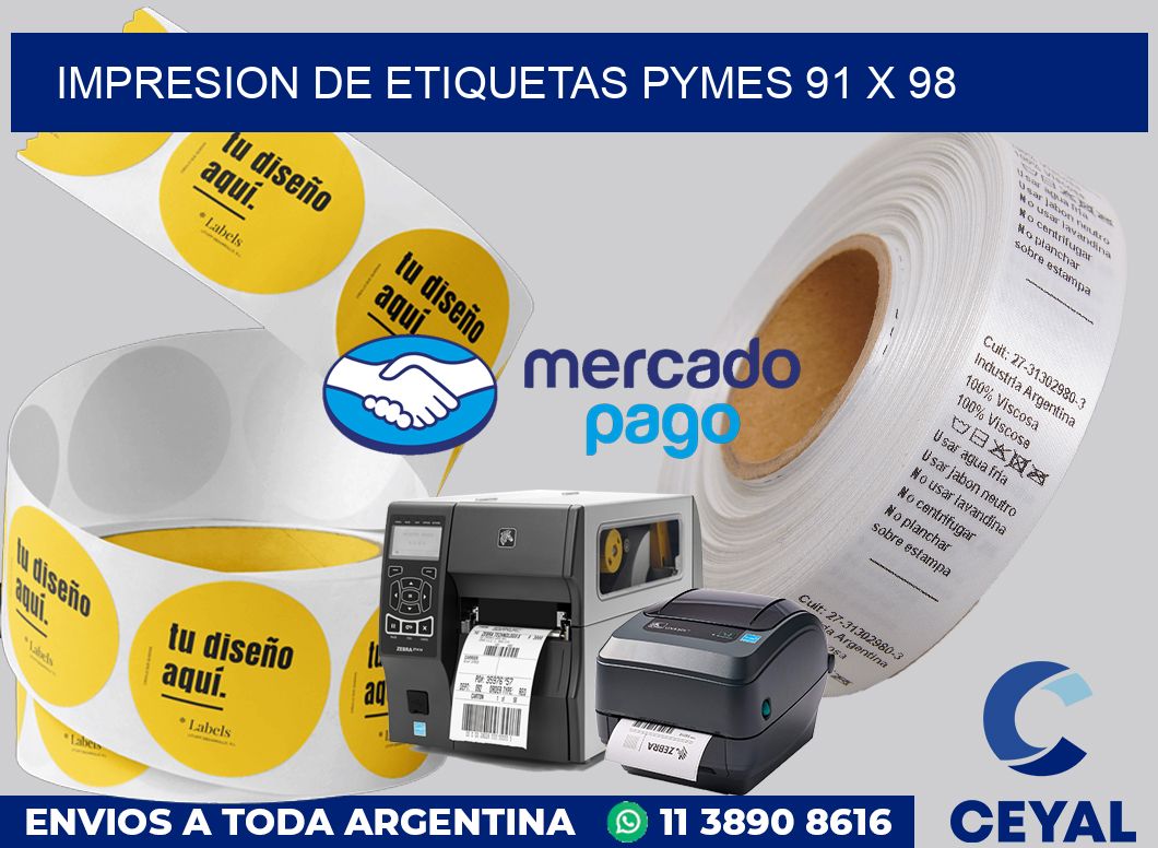 Impresion de etiquetas pymes 91 x 98