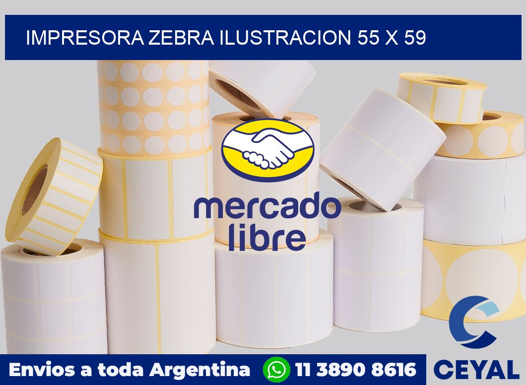 Impresora Zebra ilustracion 55 x 59