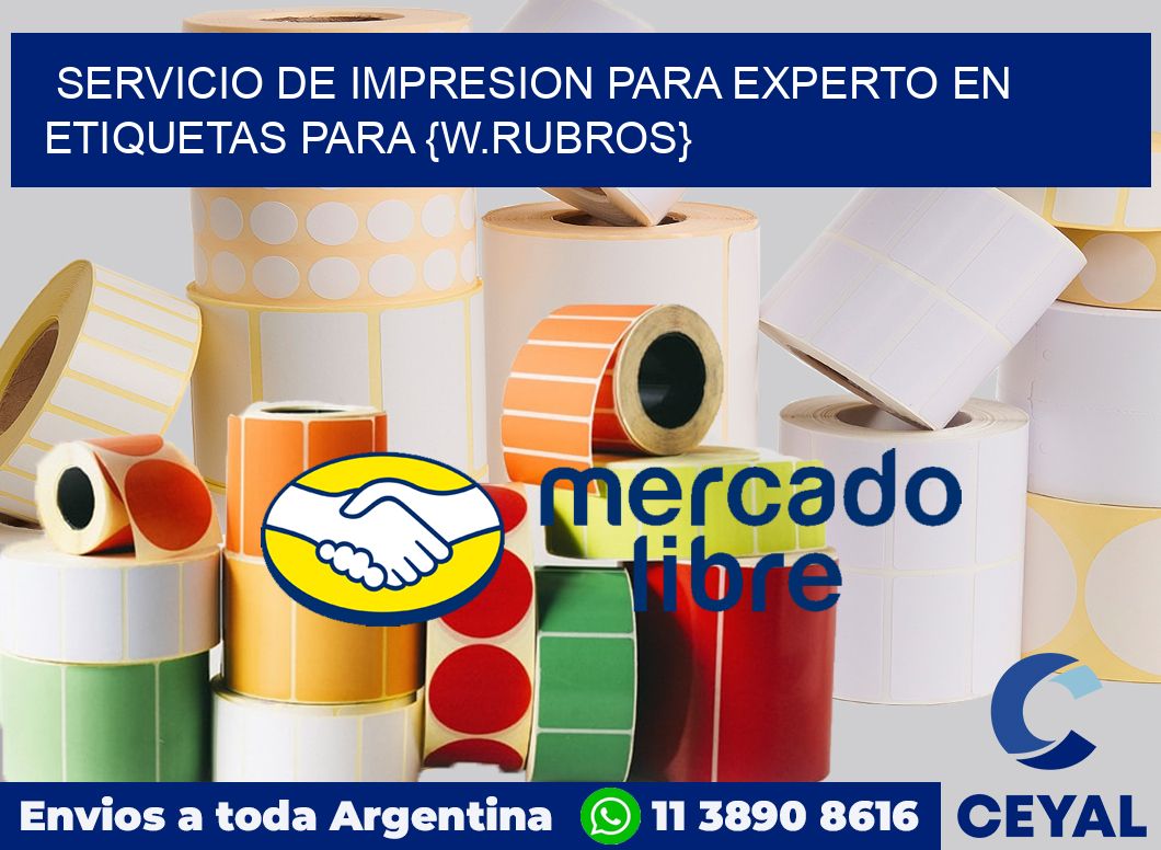 Servicio de impresion para Experto en etiquetas para Productos de marroquineria