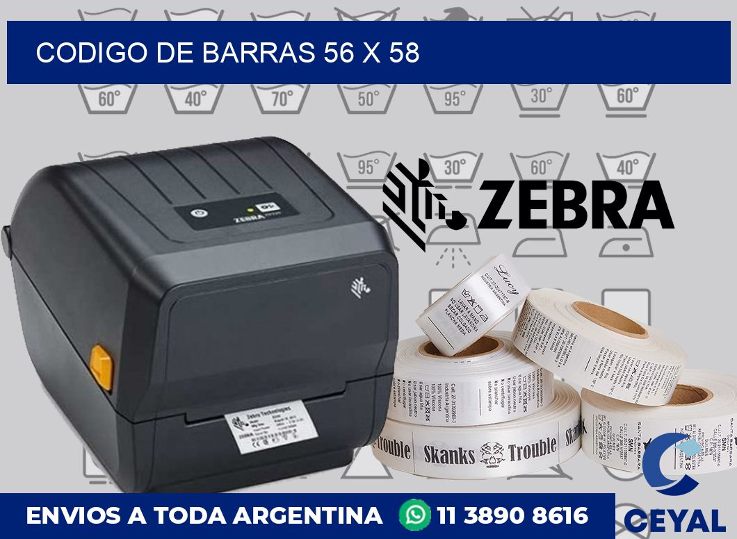 codigo de barras 56 x 58