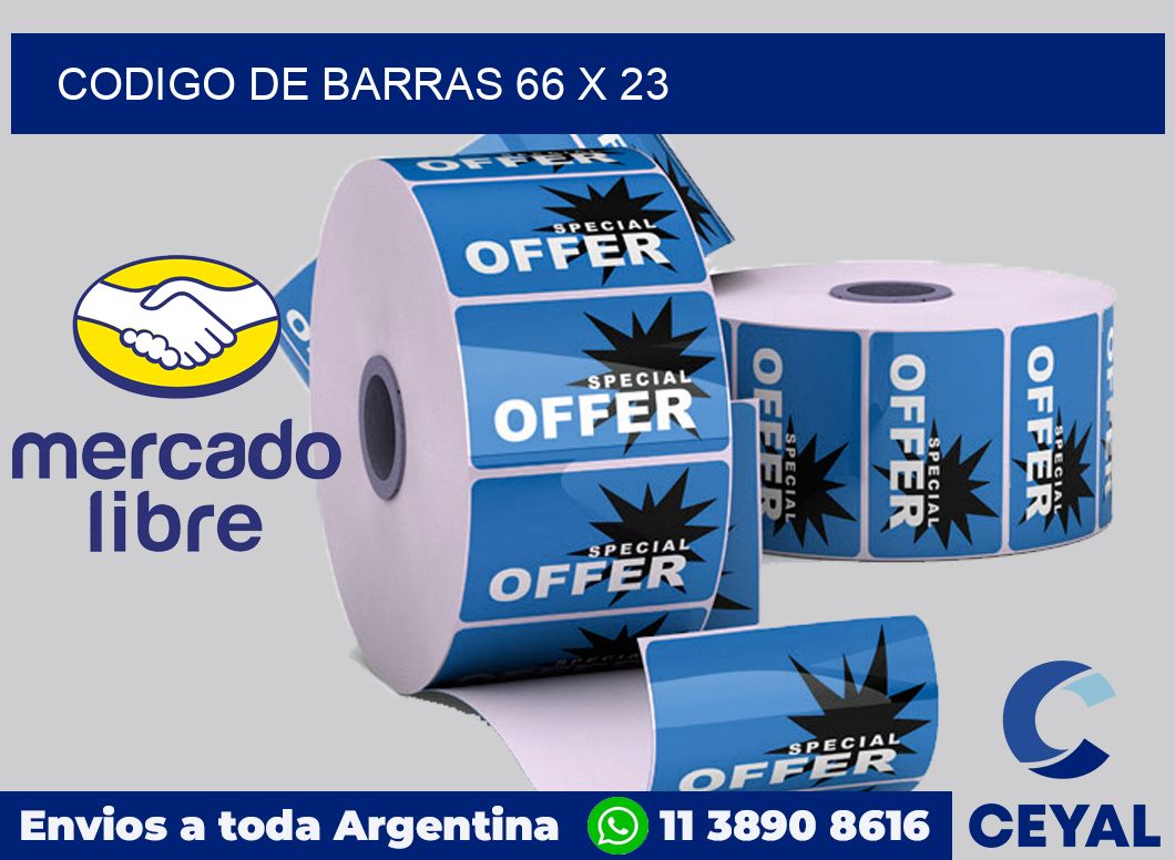 codigo de barras 66 x 23