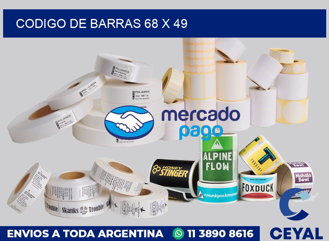 codigo de barras 68 x 49